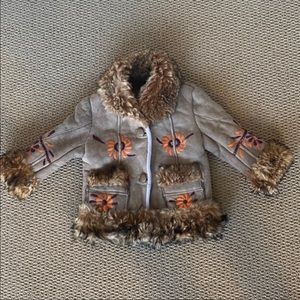 Warm winter coat for little girls size 4t